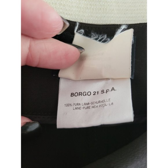 Giorgio Armani Chocolate Brown Wool dress pants trousers size 10 - Picture 7 of 10